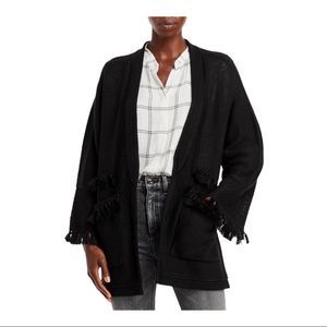 Kobi Halperin Skylar Wool Fringe-Trim Sweater size S